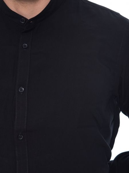 OVER-D Πουκάμισο mao OE1S2S2C12 Μαύρο OVER-D - 5