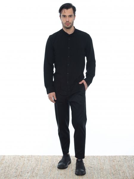 OVER-D Πουκάμισο mao OE1S2S2C12 Μαύρο OVER-D - 6