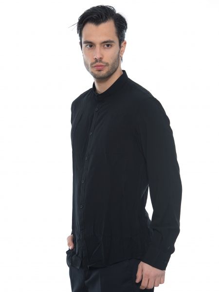 OVER-D Πουκάμισο mao OE1S2S2C12 Μαύρο OVER-D - 4