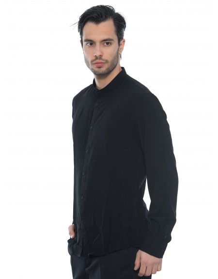 OVER-D Πουκάμισο mao OE1S2S2C12 Μαύρο OVER-D - 4