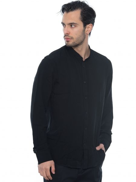 OVER-D Πουκάμισο mao OE1S2S2C12 Μαύρο OVER-D - 3