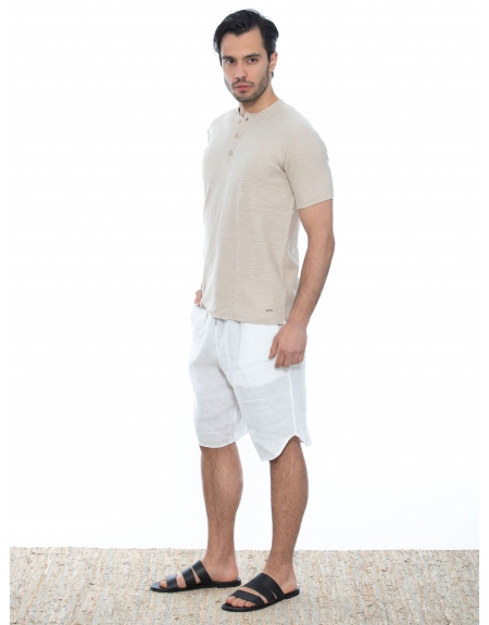 OVER-D T-shirt νημάτινο OE1S2S2M05 Μπεζ OVER-D - 9