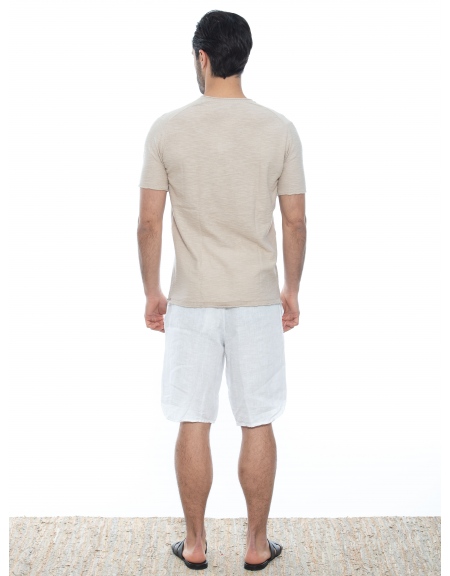 OVER-D T-shirt νημάτινο OE1S2S2M05 Μπεζ OVER-D - 7