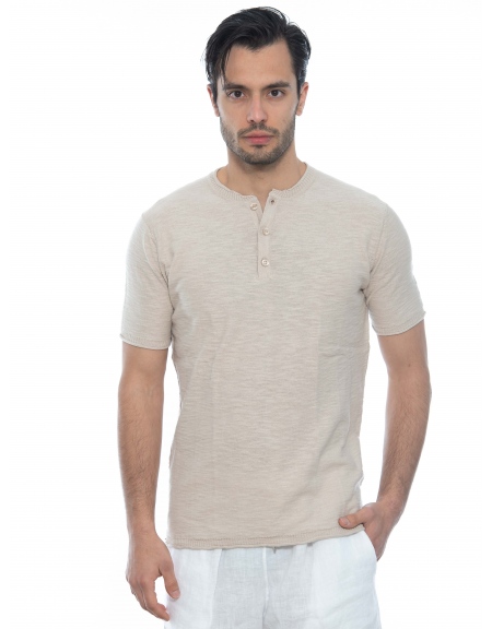 OVER-D T-shirt νημάτινο OE1S2S2M05 Μπεζ OVER-D - 10