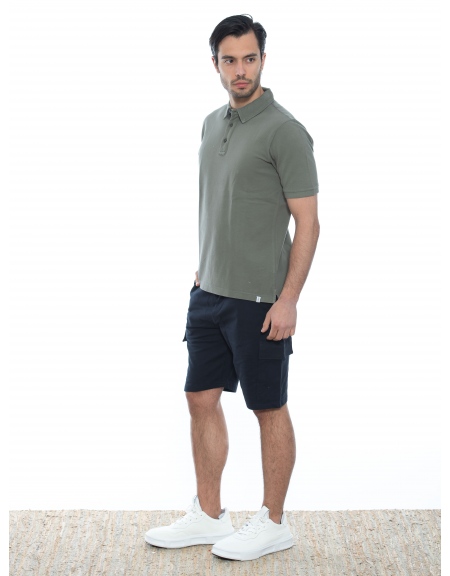 OVER-D Cargo Βερμούδα μακό OE1S2S2S06 Μπλε OVER-D - 13