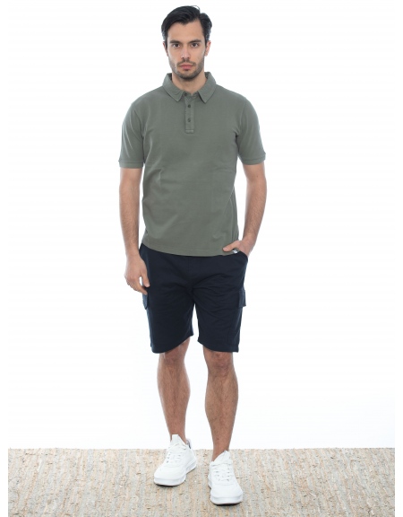 OVER-D Cargo Βερμούδα μακό OE1S2S2S06 Μπλε OVER-D - 10