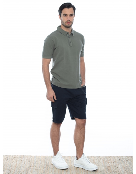 OVER-D Cargo Βερμούδα μακό OE1S2S2S06 Μπλε OVER-D - 12