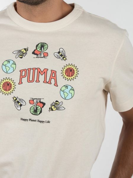 PUMA T-shirt 533673 99 Downtown Graphic Tee Μπεζ PUMA - 5