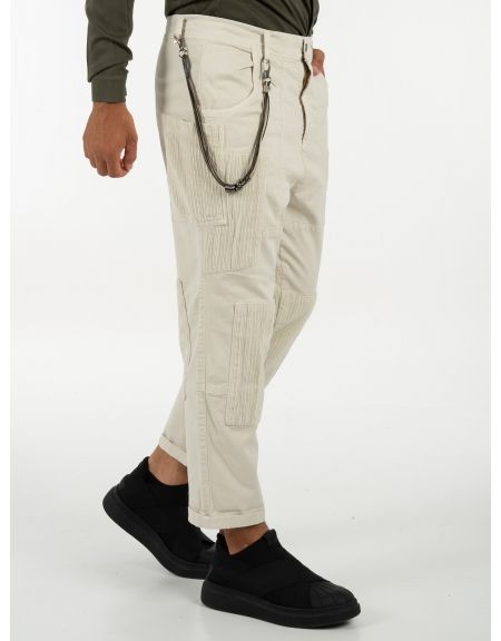 XAGON MAN Cargo Pants 2CR8026 Ecru XAGON MAN - 3