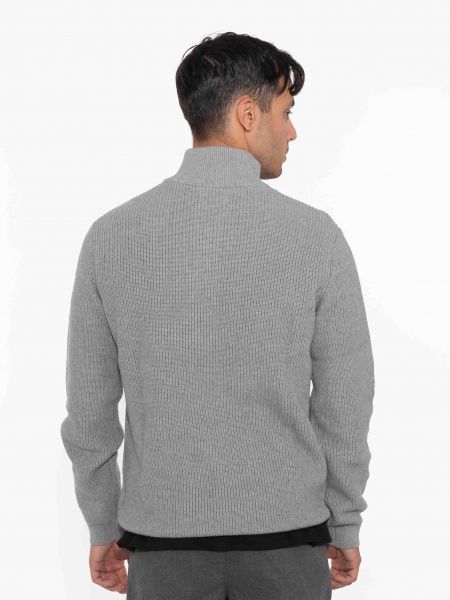 GABBA Μπλούζα - Πουλόβερ λουπέτο CAPE ROLL NECK Γκρι GABBA - 2