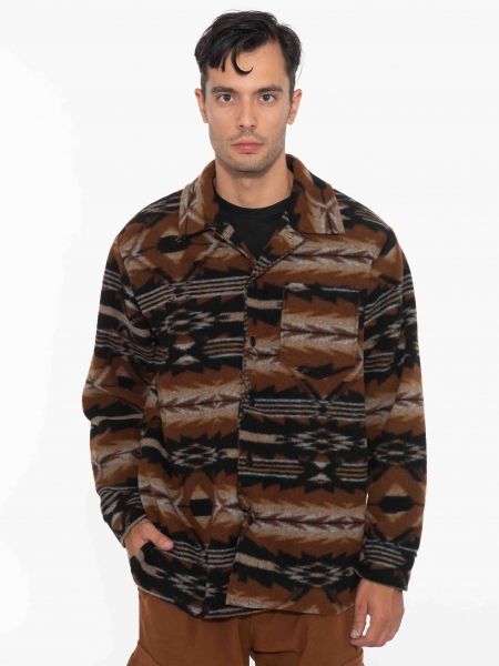 XAGON MAN Πουκάμισο - Jacket 2KBL400 Μαύρο - Καφέ - Μπεζ XAGON MAN - 1