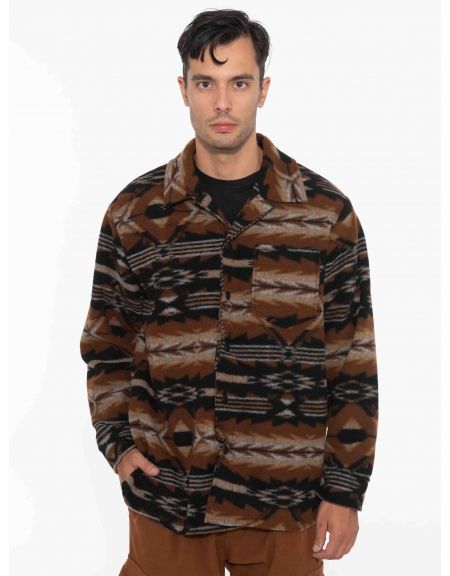 XAGON MAN Πουκάμισο - Jacket 2KBL400 Μαύρο - Καφέ - Μπεζ XAGON MAN - 1