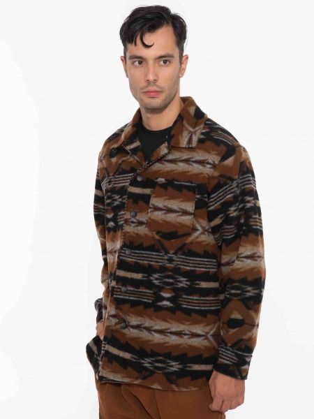 XAGON MAN Πουκάμισο - Jacket 2KBL400 Μαύρο - Καφέ - Μπεζ XAGON MAN - 4