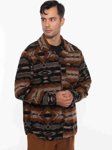 XAGON MAN Πουκάμισο - Jacket 2KBL400 Μαύρο - Καφέ - Μπεζ XAGON MAN - 3