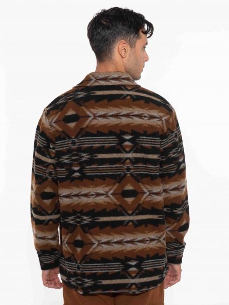 XAGON MAN Πουκάμισο - Jacket 2KBL400 Μαύρο - Καφέ - Μπεζ XAGON MAN - 2