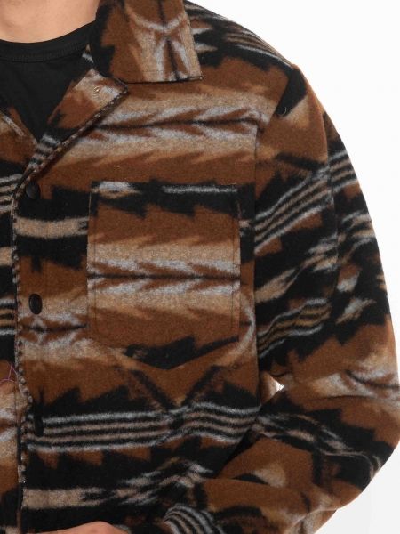 XAGON MAN Πουκάμισο - Jacket 2KBL400 Μαύρο - Καφέ - Μπεζ XAGON MAN - 5