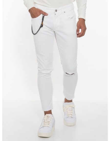 OVER-D Jean Trousers OM755PN White OVER-D - 1
