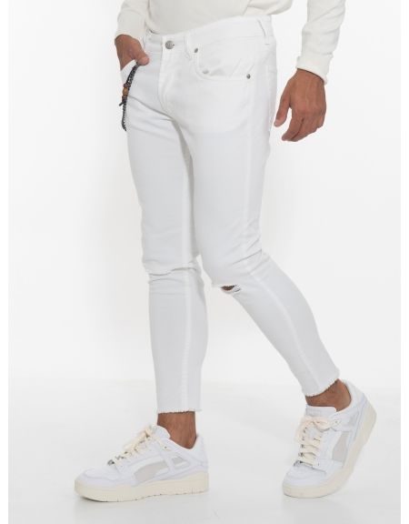 OVER-D Jean Παντελόνι OM755PN Λευκό OVER-D - 4