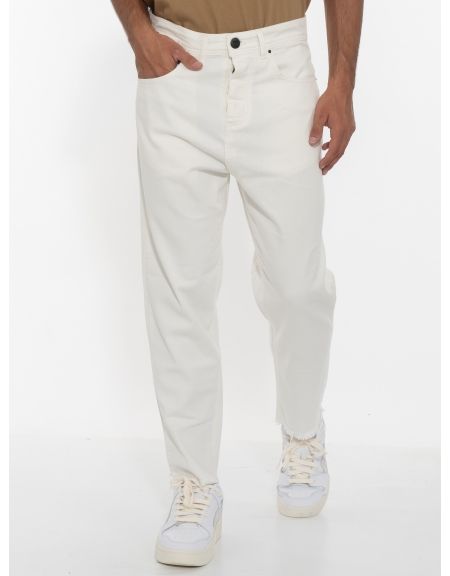 XAGON MAN Jean Παντελόνι 2UCROP2 Λευκό XAGON MAN - 1