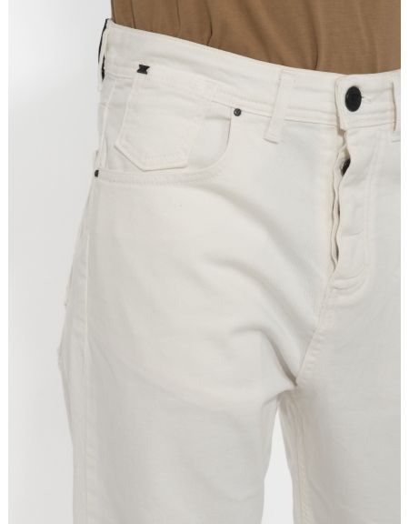 XAGON MAN Jean Παντελόνι 2UCROP2 Λευκό XAGON MAN - 5