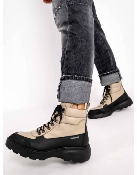 FENOMILANO Μποτάκι 2308 Μπεζ FENOMILANO - 2