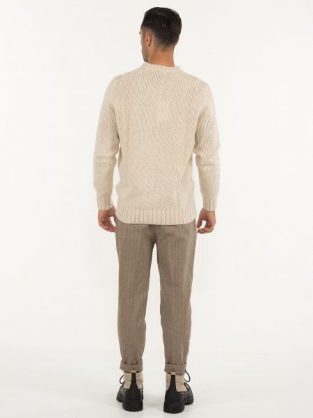 OVER-D Μπλούζα πλεκτή OE1F2W2M53 Μπεζ OVER-D - 8