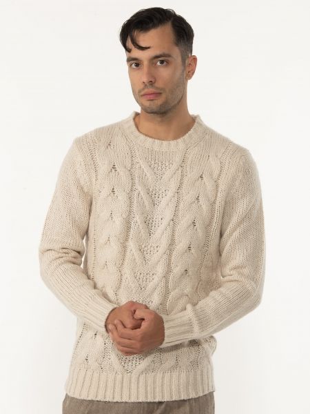 OVER-D Μπλούζα πλεκτή OE1F2W2M53 Μπεζ OVER-D - 1