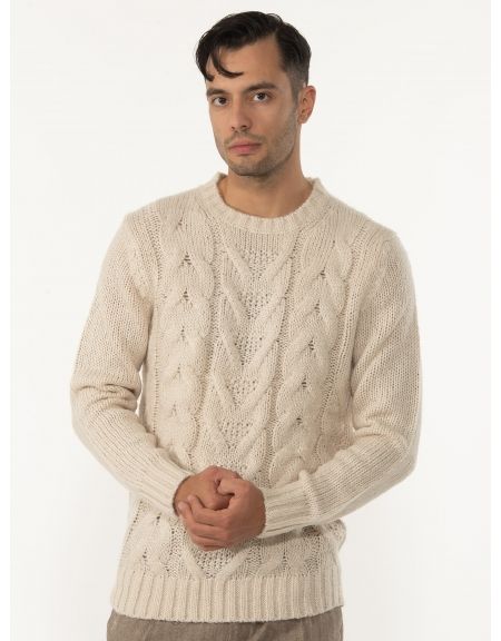 OVER-D Μπλούζα πλεκτή OE1F2W2M53 Μπεζ OVER-D - 1