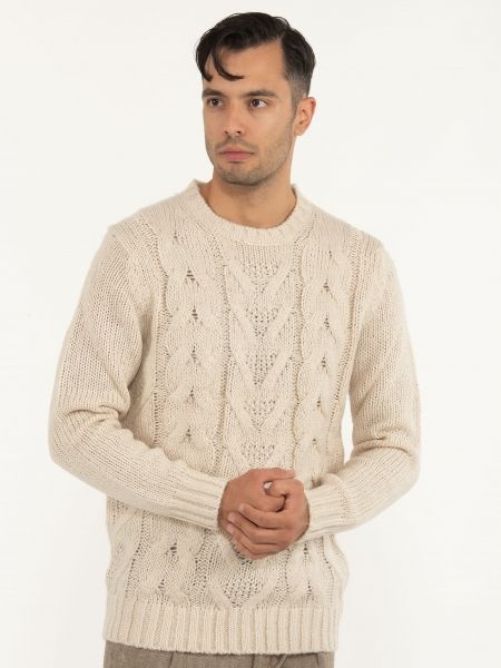 OVER-D Μπλούζα πλεκτή OE1F2W2M53 Μπεζ OVER-D - 3