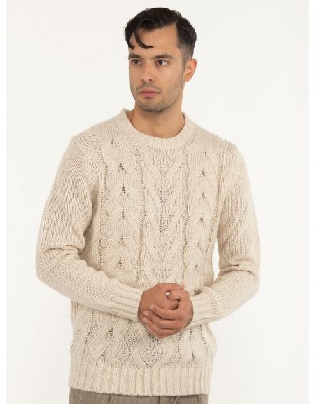 OVER-D Μπλούζα πλεκτή OE1F2W2M53 Μπεζ OVER-D - 3