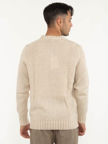 OVER-D Μπλούζα πλεκτή OE1F2W2M53 Μπεζ OVER-D - 2