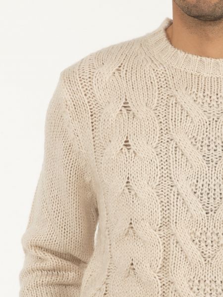 OVER-D Μπλούζα πλεκτή OE1F2W2M53 Μπεζ OVER-D - 5