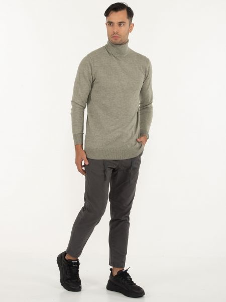 OVER-D Μπλούζα Ζιβάγκο πλεκτή OC1F0W0M06 Χακί OVER-D - 9