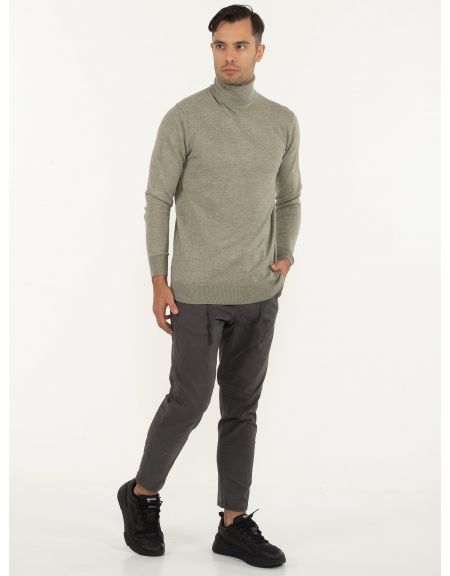 OVER-D Μπλούζα Ζιβάγκο πλεκτή OC1F0W0M06 Χακί OVER-D - 9