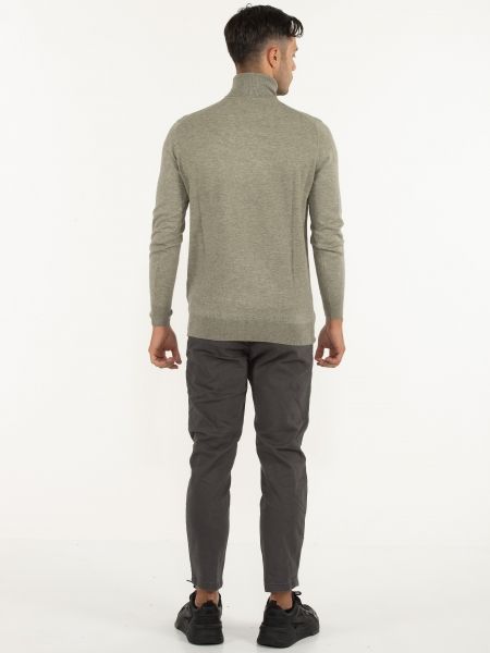 OVER-D Μπλούζα Ζιβάγκο πλεκτή OC1F0W0M06 Χακί OVER-D - 10