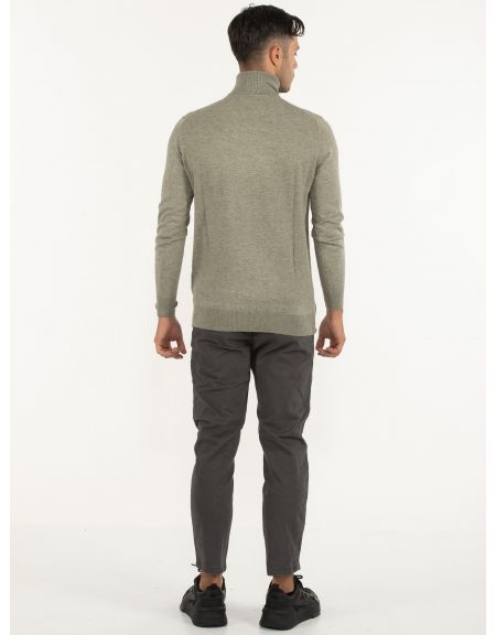 OVER-D Μπλούζα Ζιβάγκο πλεκτή OC1F0W0M06 Χακί OVER-D - 10