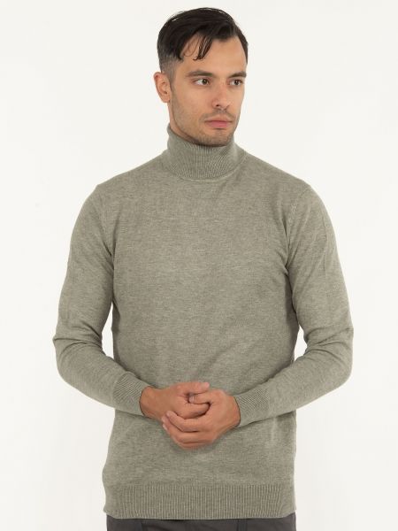 OVER-D Μπλούζα Ζιβάγκο πλεκτή OC1F0W0M06 Χακί OVER-D - 1