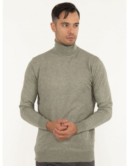 OVER-D Μπλούζα Ζιβάγκο πλεκτή OC1F0W0M06 Χακί OVER-D - 1