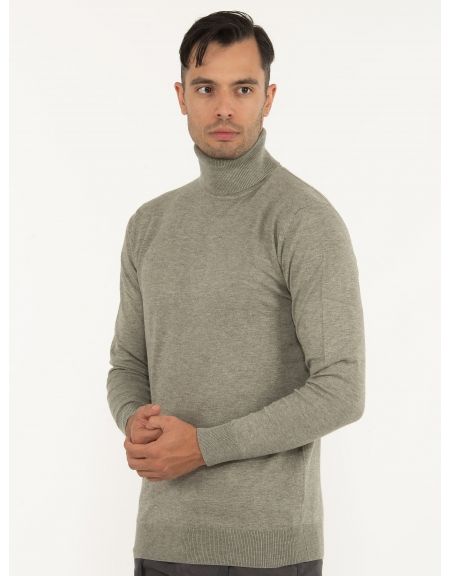 OVER-D Μπλούζα Ζιβάγκο πλεκτή OC1F0W0M06 Χακί OVER-D - 4