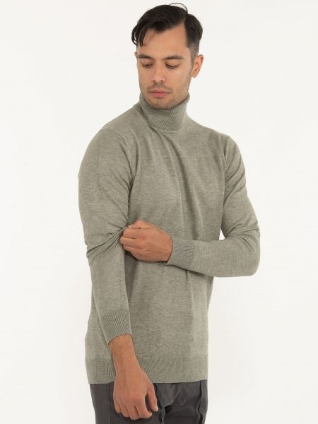 OVER-D Μπλούζα Ζιβάγκο πλεκτή OC1F0W0M06 Χακί OVER-D - 3