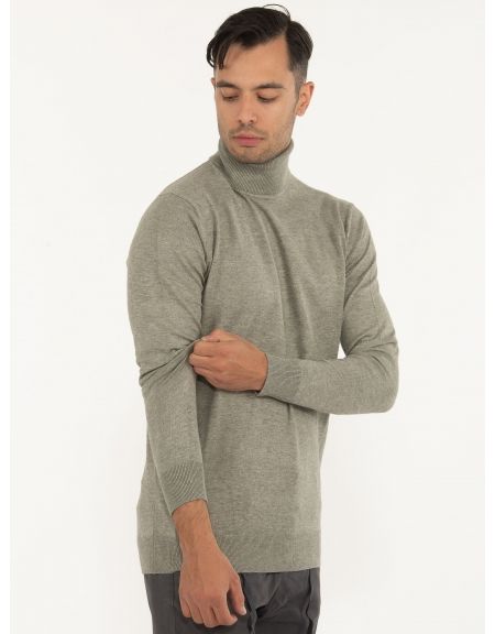 OVER-D Μπλούζα Ζιβάγκο πλεκτή OC1F0W0M06 Χακί OVER-D - 3