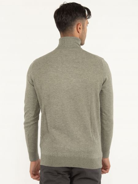 OVER-D Μπλούζα Ζιβάγκο πλεκτή OC1F0W0M06 Χακί OVER-D - 2