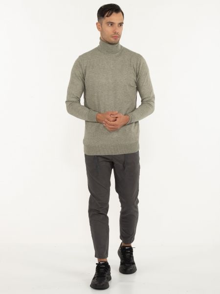 OVER-D Μπλούζα Ζιβάγκο πλεκτή OC1F0W0M06 Χακί OVER-D - 7