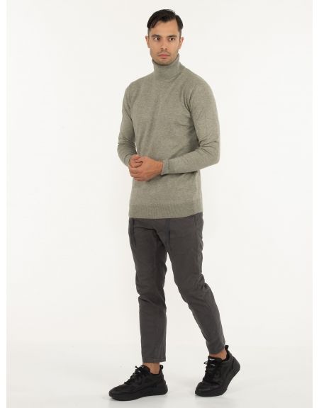 OVER-D Μπλούζα Ζιβάγκο πλεκτή OC1F0W0M06 Χακί OVER-D - 12