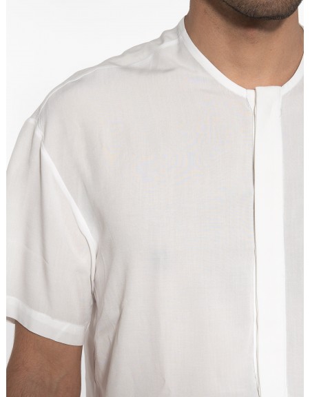 NINETEEN Shirt mao K23-1030 White NINETEEN - 5