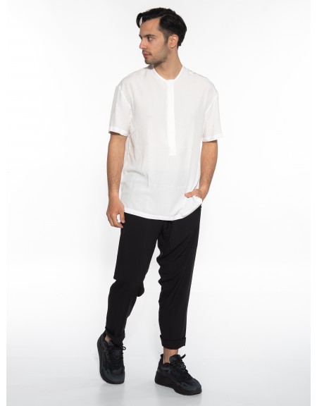 NINETEEN Shirt mao K23-1030 White NINETEEN - 7