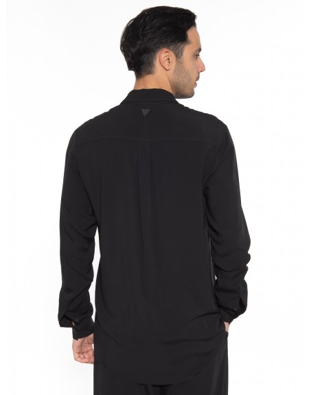 NINETEEN Πουκάμισο K23-1007 Μαύρο NINETEEN - 2