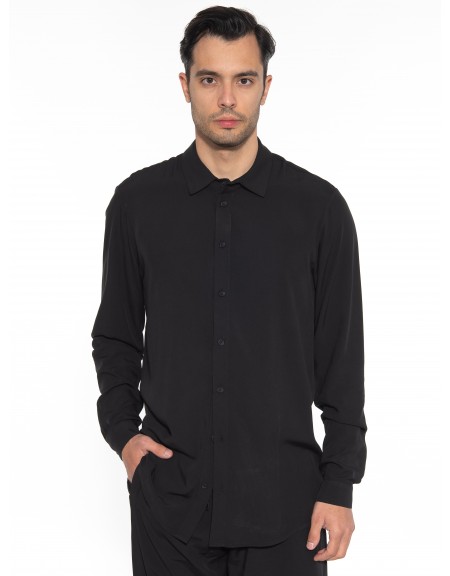 NINETEEN Πουκάμισο K23-1007 Μαύρο NINETEEN - 11