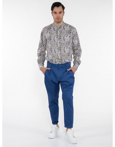 OVER-D Chino Παντελόνι OE1S2S3P31 Μπλε ρουά OVER-D - 7