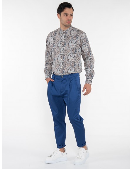 OVER-D Chino Παντελόνι OE1S2S3P31 Μπλε ρουά OVER-D - 12